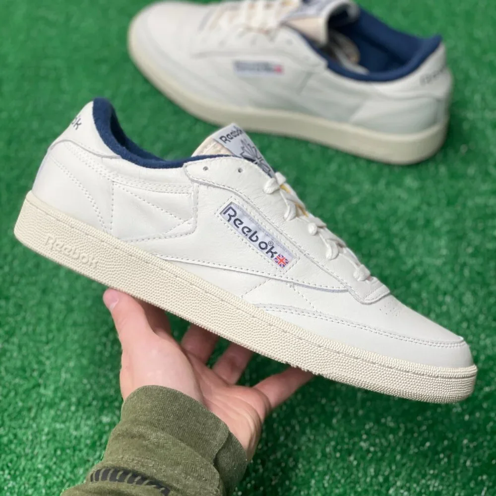 Reebok Club C 85 Vintage Mens Sportswear Shoes White 100007796 NEW Multi Sz - Picture 1 of 5